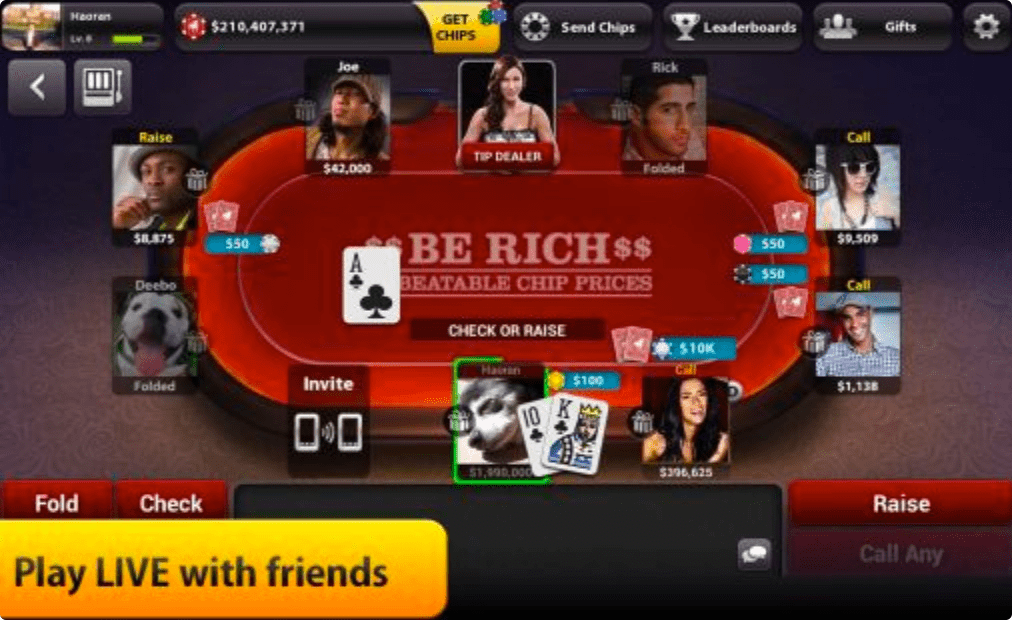 您登錄到您的免費線上德州撲克網站並加入遊戲